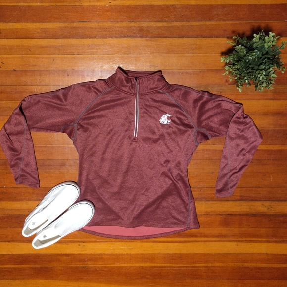 Knights Apparel Tops - Woman's WSU Cougars half zip pullover